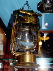 This lantern was passed on from the original horse wagon to the new La France Soda acid truck purchased in 1913.