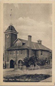 The new Fire Hall quickly became a Nelson landmark.